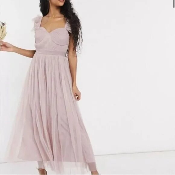 Anaya Dresses & Skirts - ASOS Anaya With Love pink Maxi Dress 12 NWT